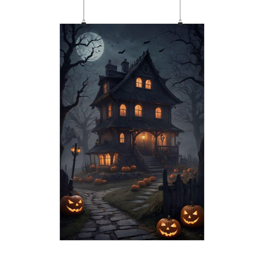 Haunted House Matte Poster