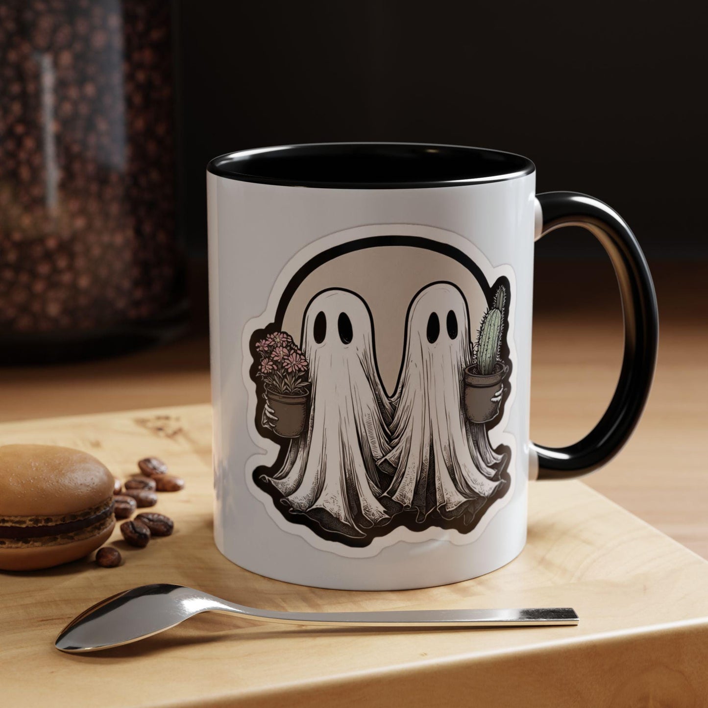 Ghostly Duality Ceramic Mug